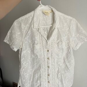 White Embroidered Women’s Shirt